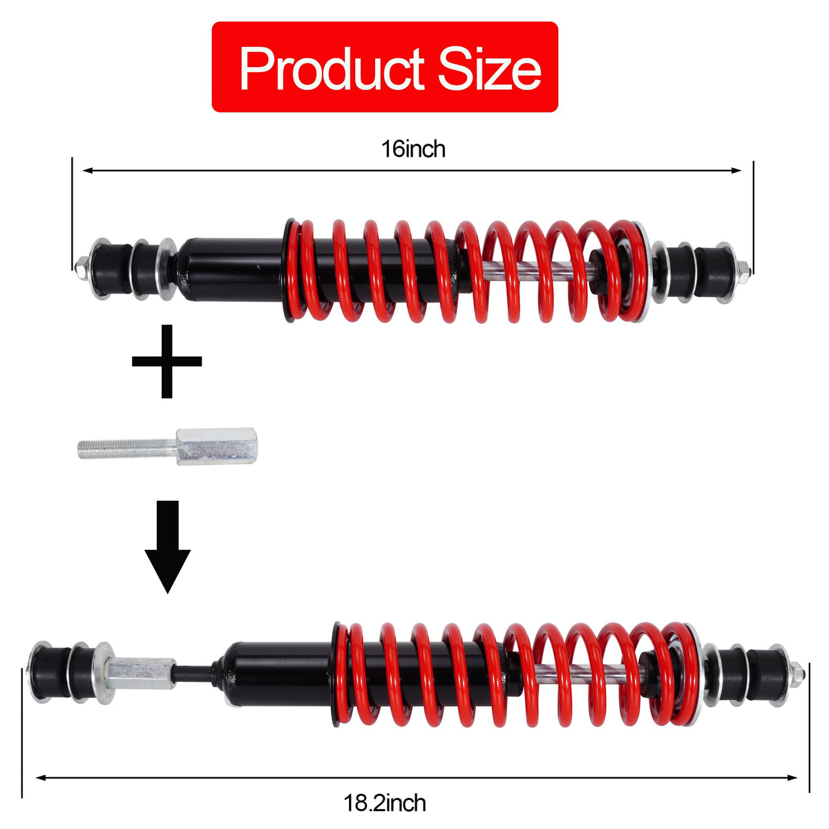 JIAYAN golf cart rear shock absorber improving rear ride quality