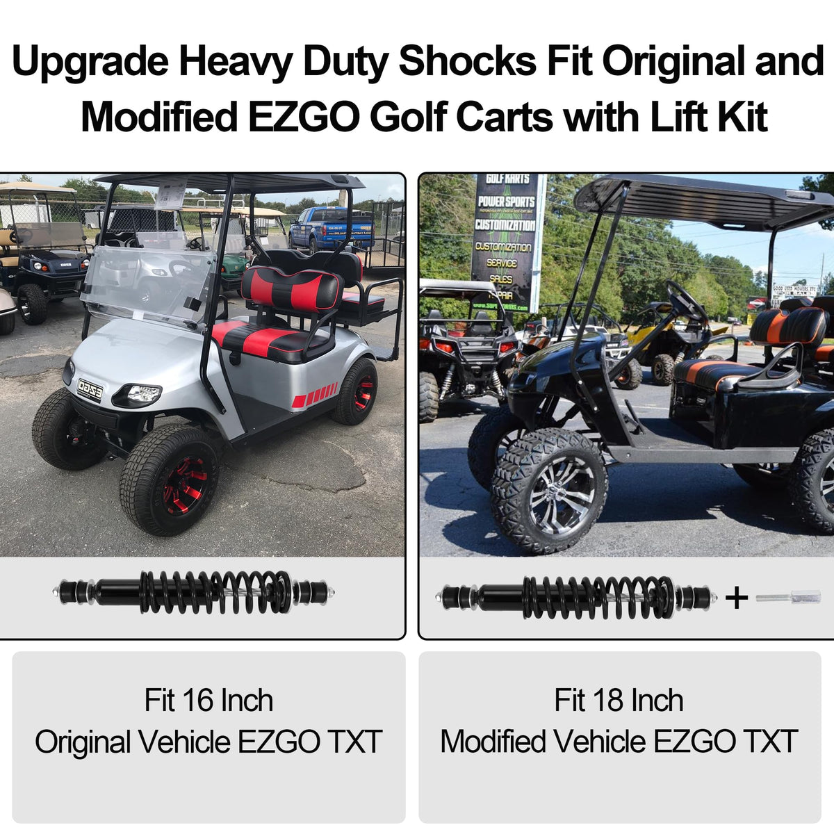 JIAYAN heavy-duty coil springs for EZ-GO golf carts.