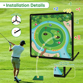 JIIFO golf club included for convenient all-in-one practice setup.