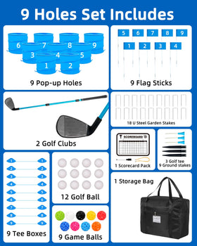 JIIFO retractable golf club extended for adjustable length during play.