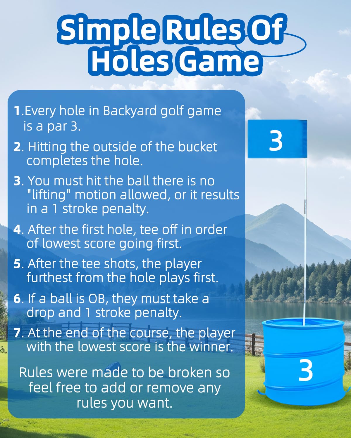 JIIFO Golf Game ideal for beach or park outdoor sessions.