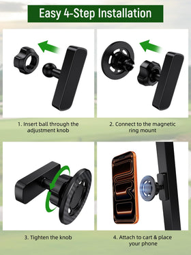 Fits EZGO Club Car Yamaha carts for versatile installation