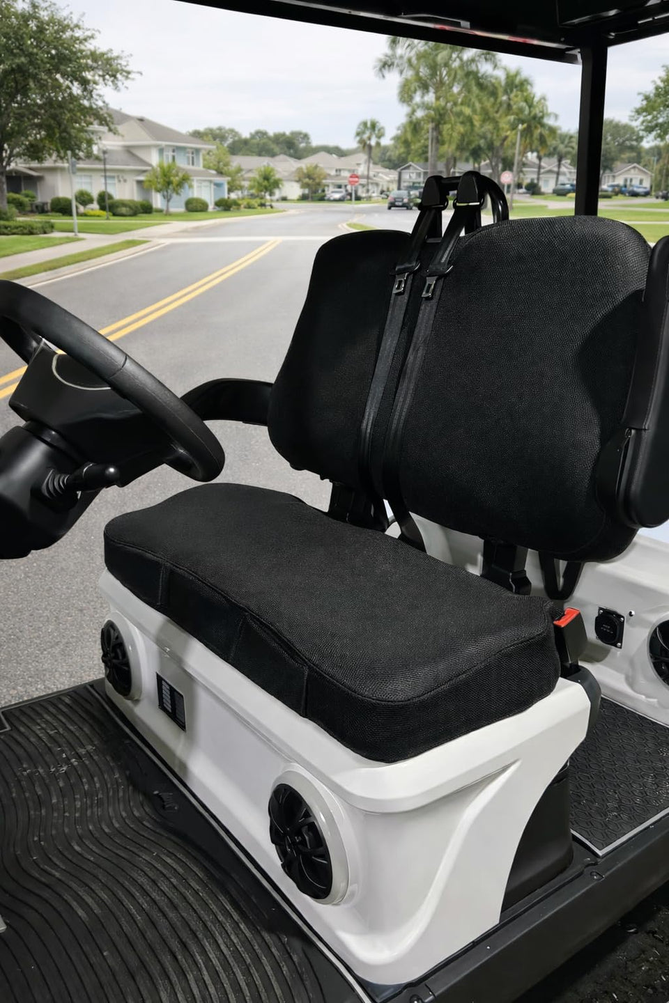 Jioy BreezeMesh D5 bench seat cover improves airflow for cooler, drier rides.