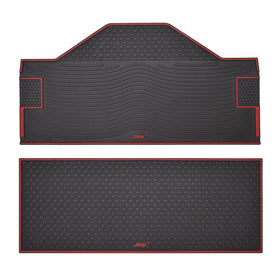 Jioy natural rubber floor mat delivers flexible durability with minimal odor.