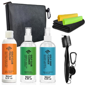 JIQOER Golf Club Cleaning Kit grip-cleaner refreshes grips for improved feel.