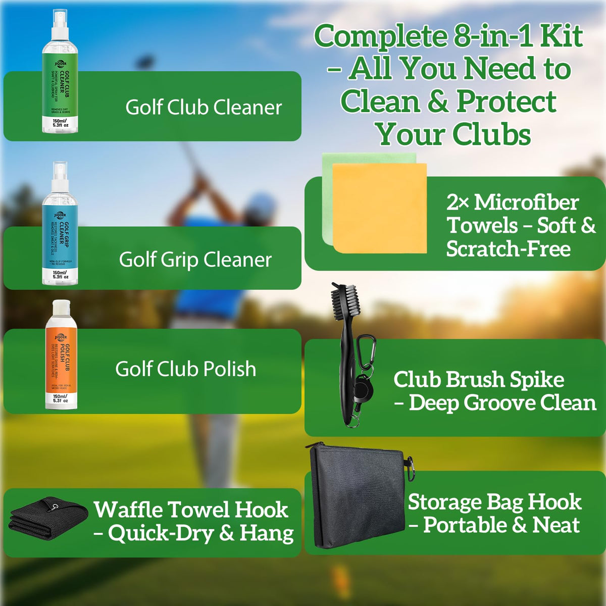 JIQOER shaft-cleaner removes residue for smoother shaft performance.