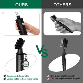 Jiskan golf brush with waist clip offers quick access during rounds.