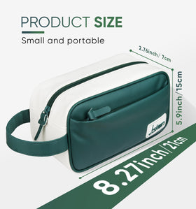 Jiskan Golf Pouch Bag with double-layer compartments keeps tees, balls, markers neatly organized.