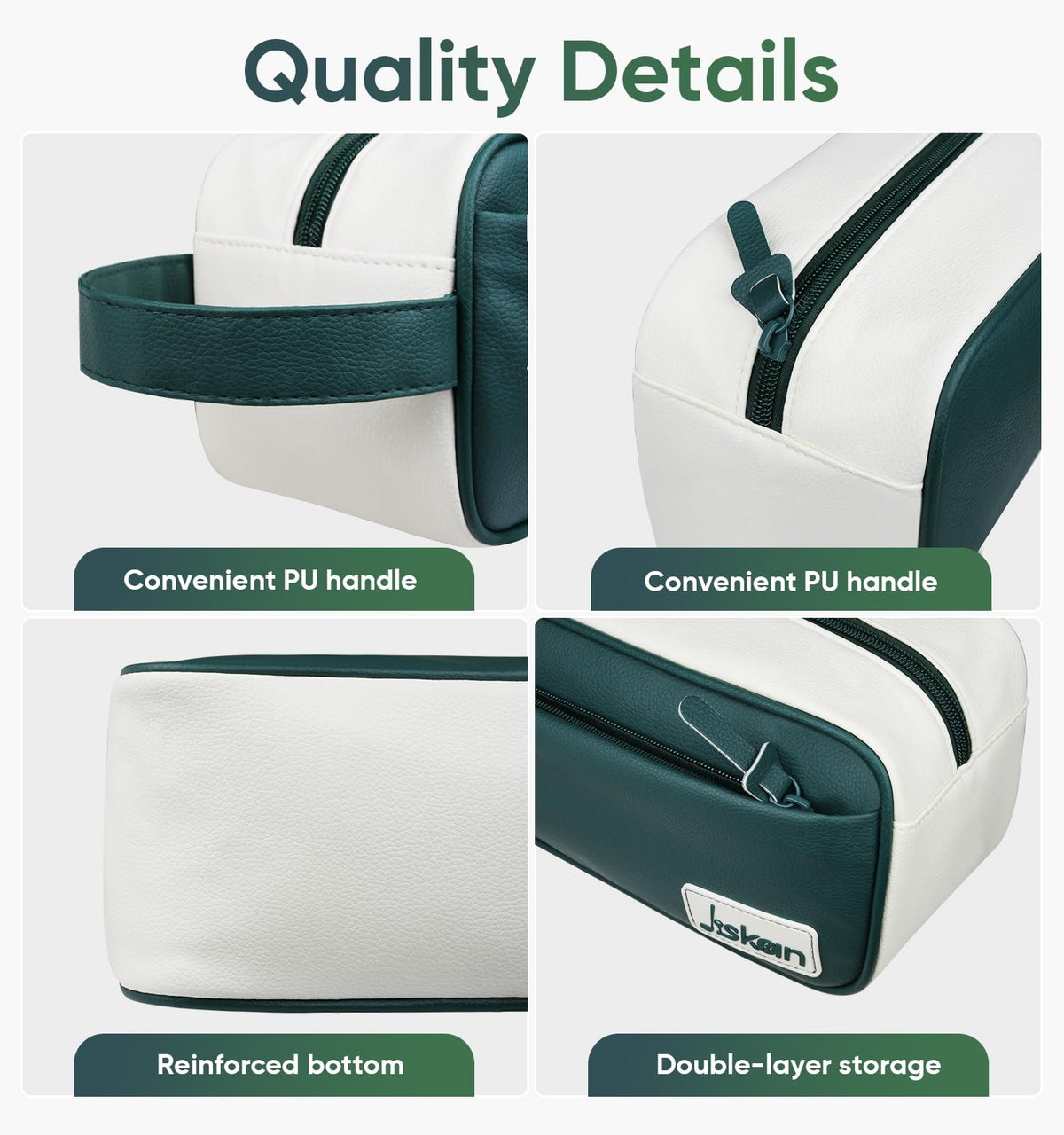Jiskan Golf Pouch Bag features a hidden pocket for secure valuables like phone and keys.