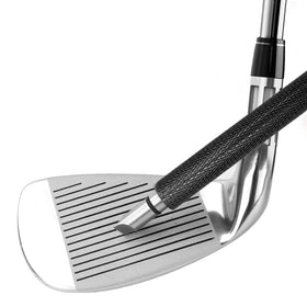 In-use shot showing deep grooves being cleaned on a iron