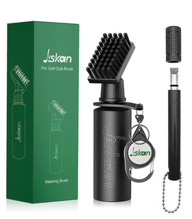 Jiskan Pro Golf Club Cleaner Brush with bottle cleans grooves for precision