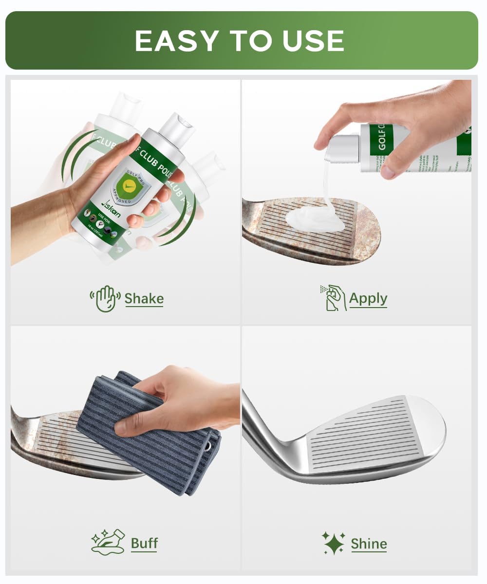 Jiskan Pro pro brush cleans club surfaces and grooves effectively