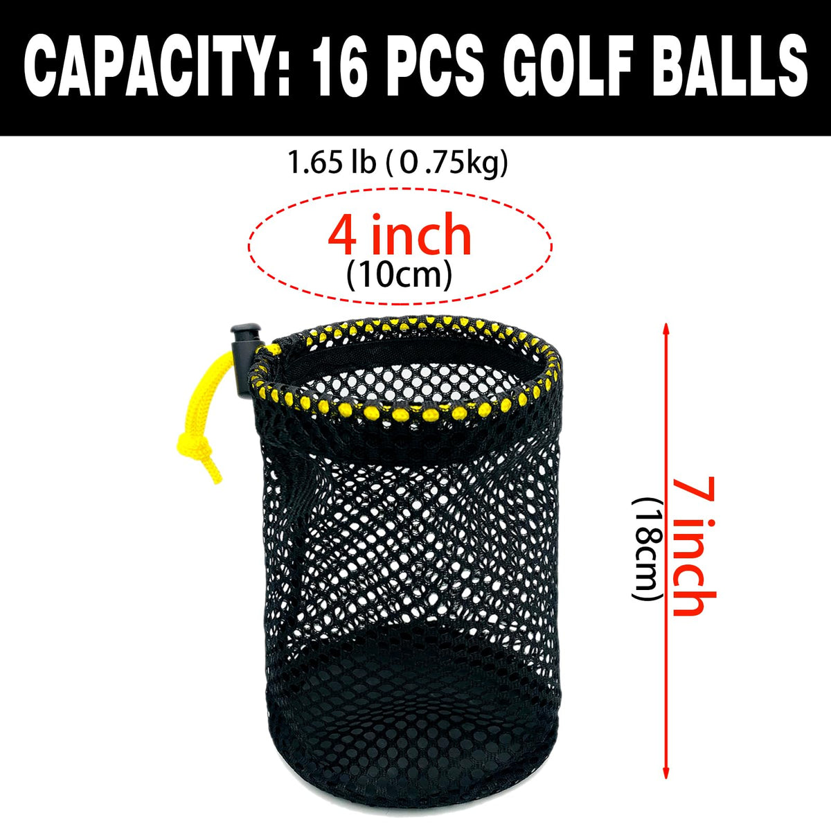 JKL black mesh bag emphasizes durable, versatile golf storage