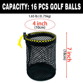 JKL black mesh bag emphasizes durable, versatile golf storage