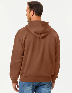 JMIERR mens full zip hoodie back view showing casual silhouette