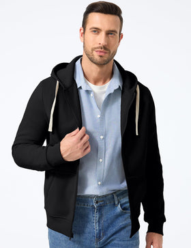 JMIERR full-zip hoodie shown as easy-on-off layering solution.