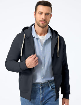 JMIERR fleece hoodie closeup showing soft fabric and durable zipper