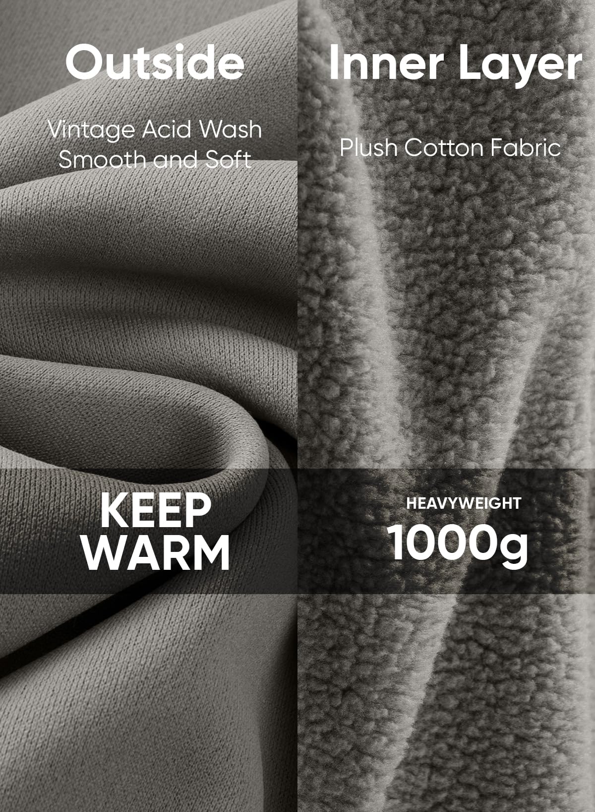 JMIERR fleece hoodie fabric texture ideal for lightweight warmth