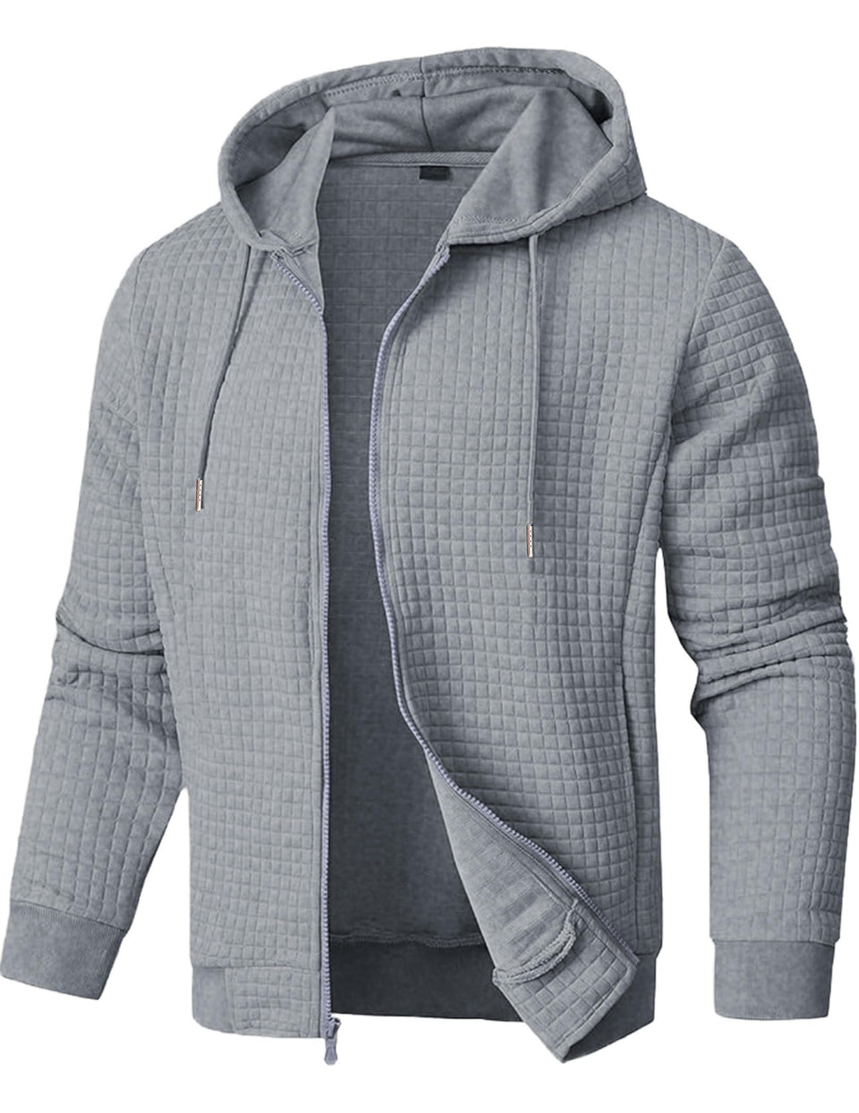 JMIERR men's fleece hoodie with front zip and pockets for everyday comfort