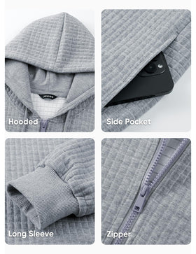 JMIERR fleece hoodie with straight hem for versatile layering
