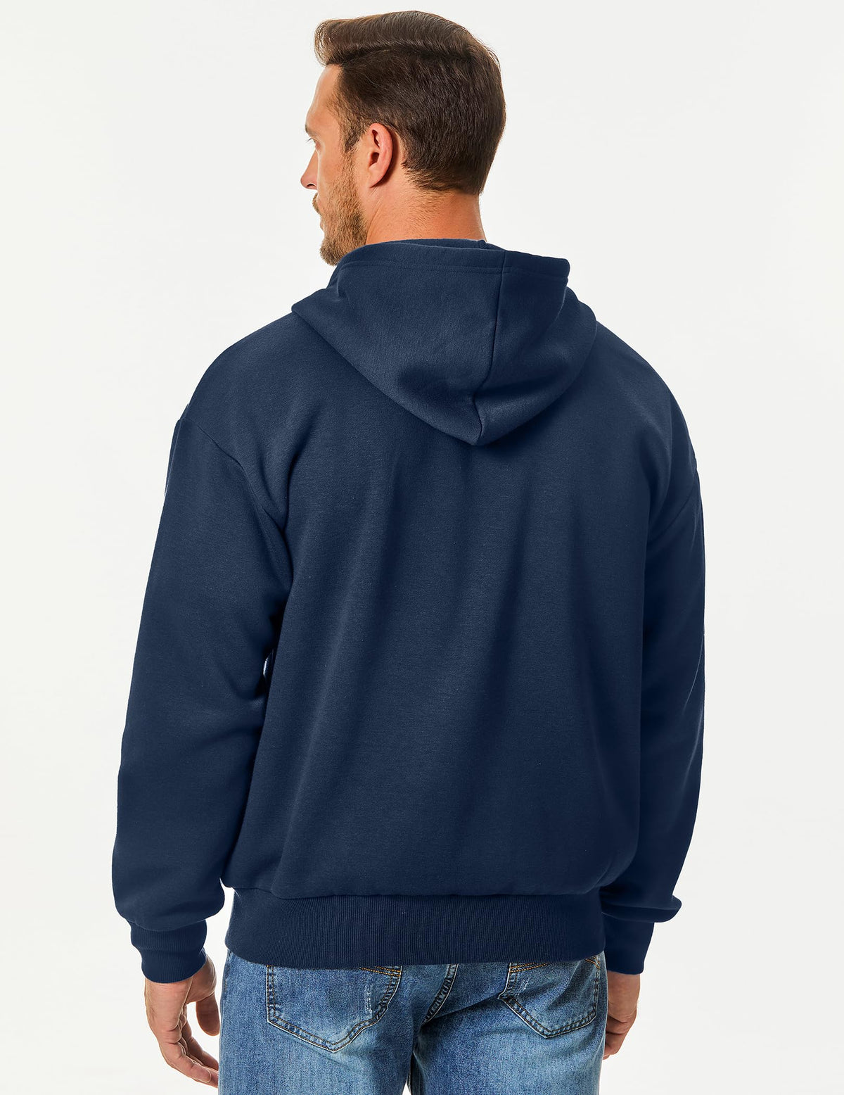 JMIERR hoodie Sail Blue sleeve detail highlighting casual style.
