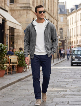 JMIERR hoodie layered with denim for versatile looks.