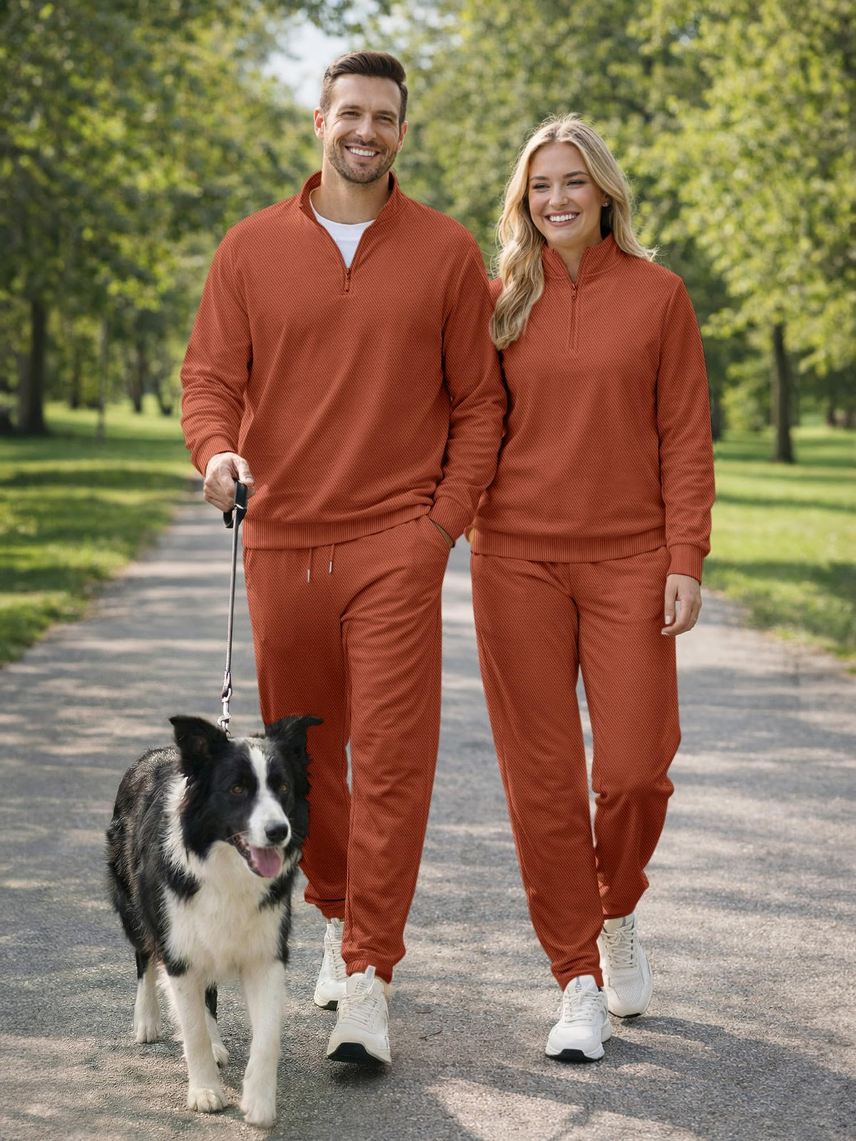 JMIERR quarter-zip sweatshirt close-up showing stitching and durable twill texture for long-lasting wear.