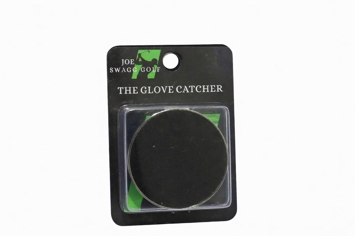 Joe Swagg Golf The Glove Catcher clip secures gloves and speeds play on course