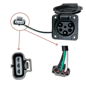 40-inch cable length enables flexible routing across the golf cart