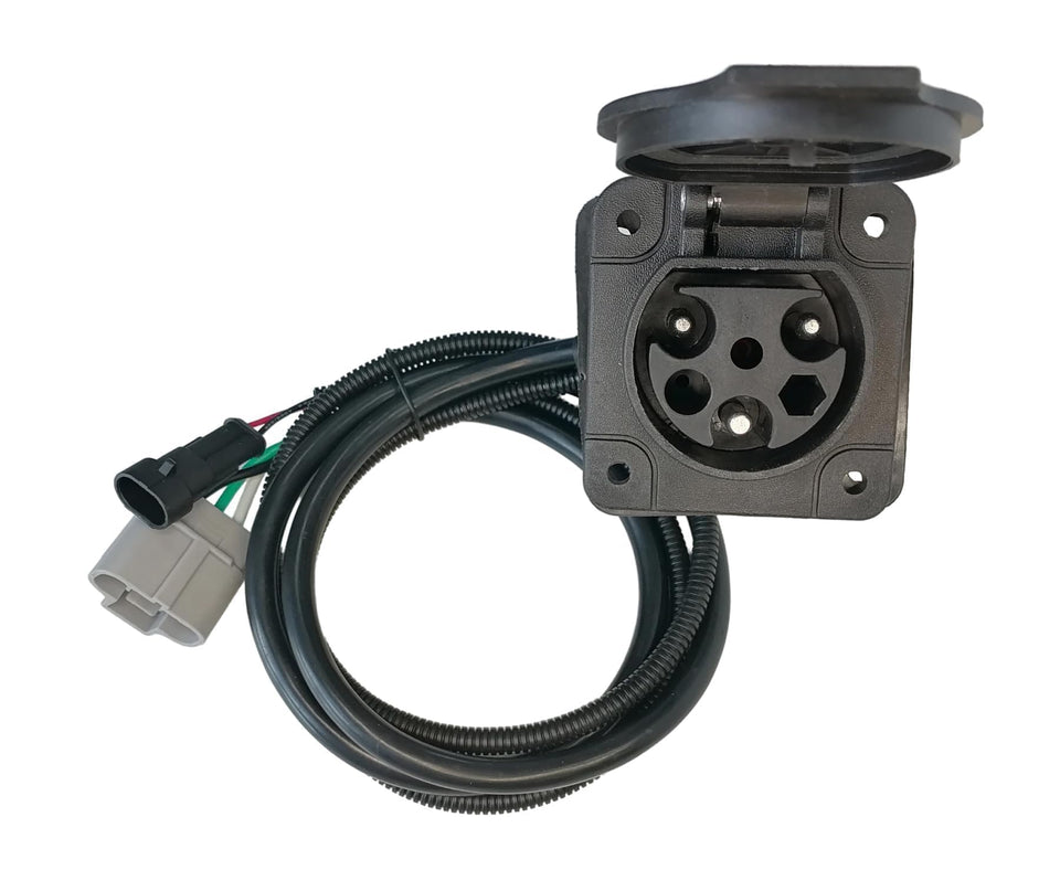 joeego charger receptacle with 40-inch cable for safe golf cart charging