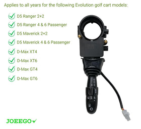 JOEEGO D5/D-Max switch back shows connector layout for easy installation.