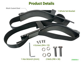No-drill installation of the JOEEGO attachment for quick, tool-free setup.