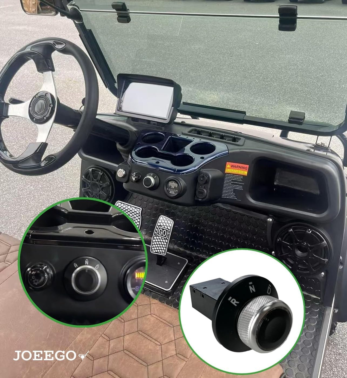 JOEEGO golf cart direction switch installed for easy upgrade