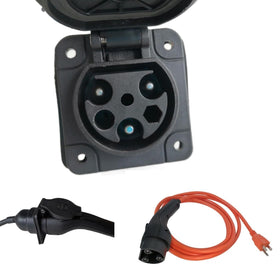 JOEEGO orange 10-foot charging cable ready for easy on-site connections.