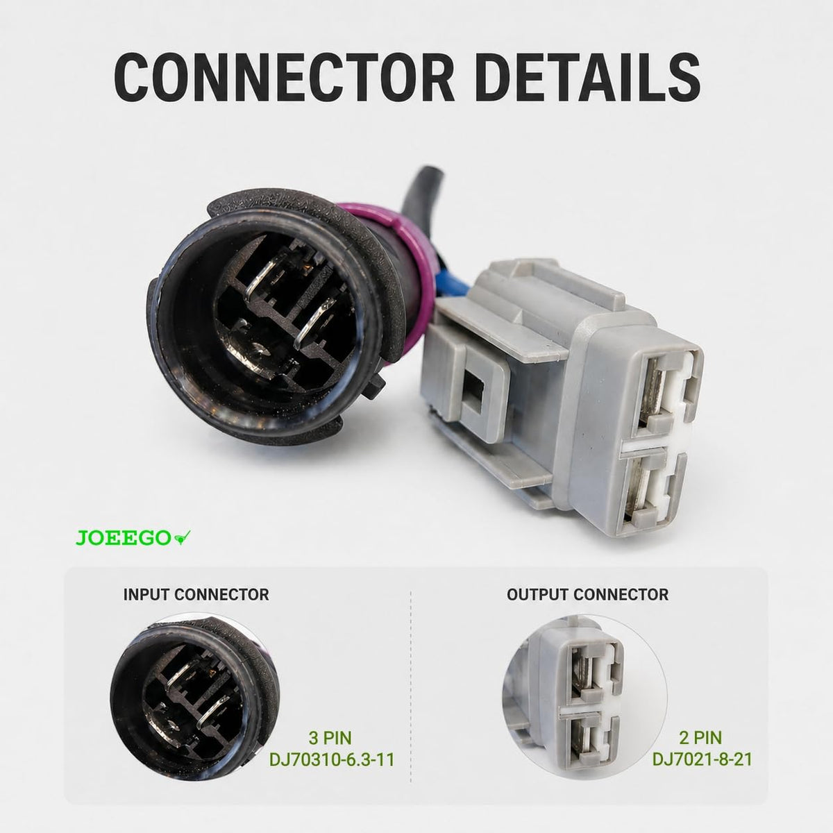 JOEEGO wide input range supports 38.4–57.6V compatibility for golf carts.
