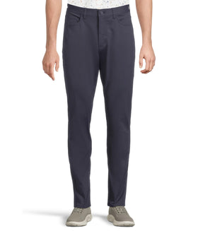 Johnston & Murphy XC4 pants front view with soft knit stretch for all-day comfort.