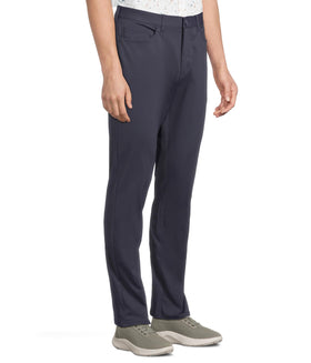 Johnston & Murphy XC4 stretch waistband detail supports flexible movement and tucked shirts.