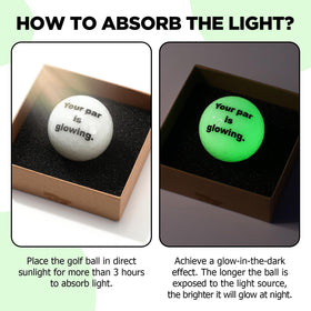 JolliLudo glow golf ball style C designed for casual night practice