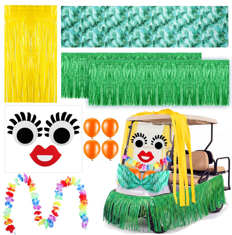 JolliLudo oversized Hawaiian bra decor enhancing parade visuals and photos