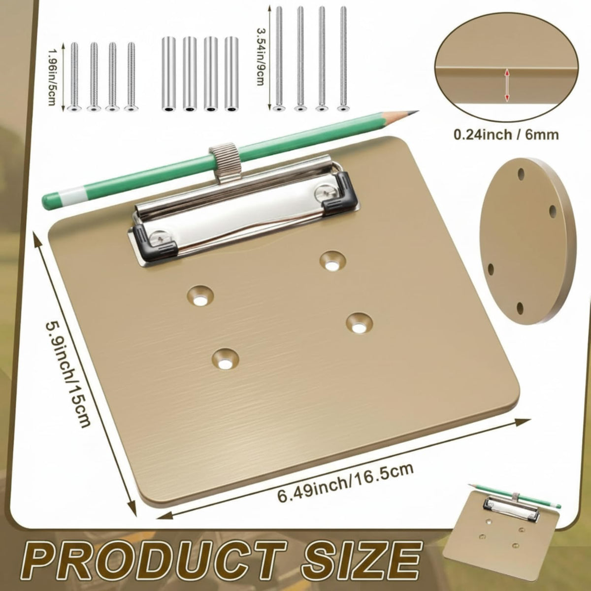JolliLudo scorecard holder with integrated pencil slot for quick notes