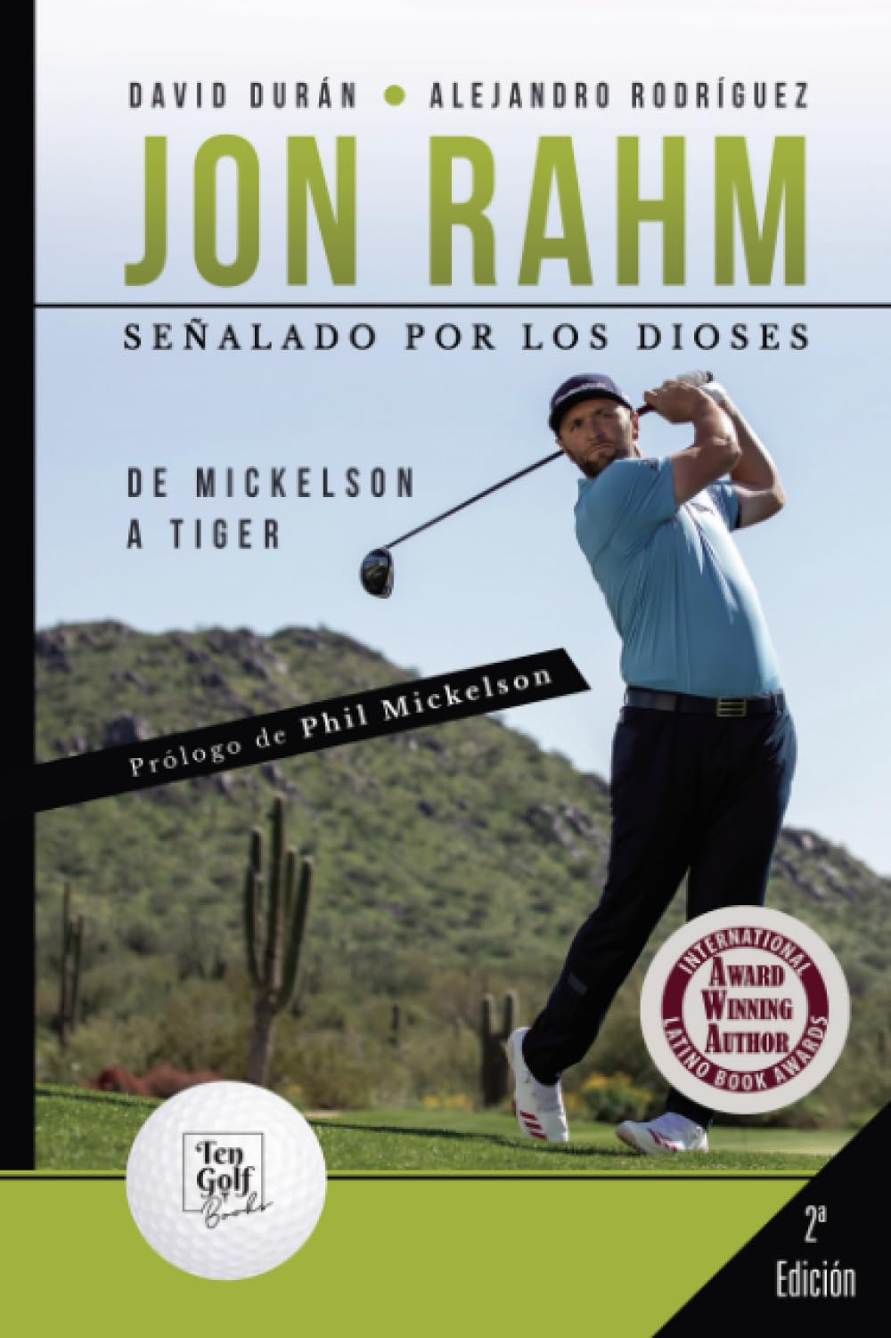 Jon Rahm Spanish edition book cover, ideal for fans and collectors seeking golf history insights.