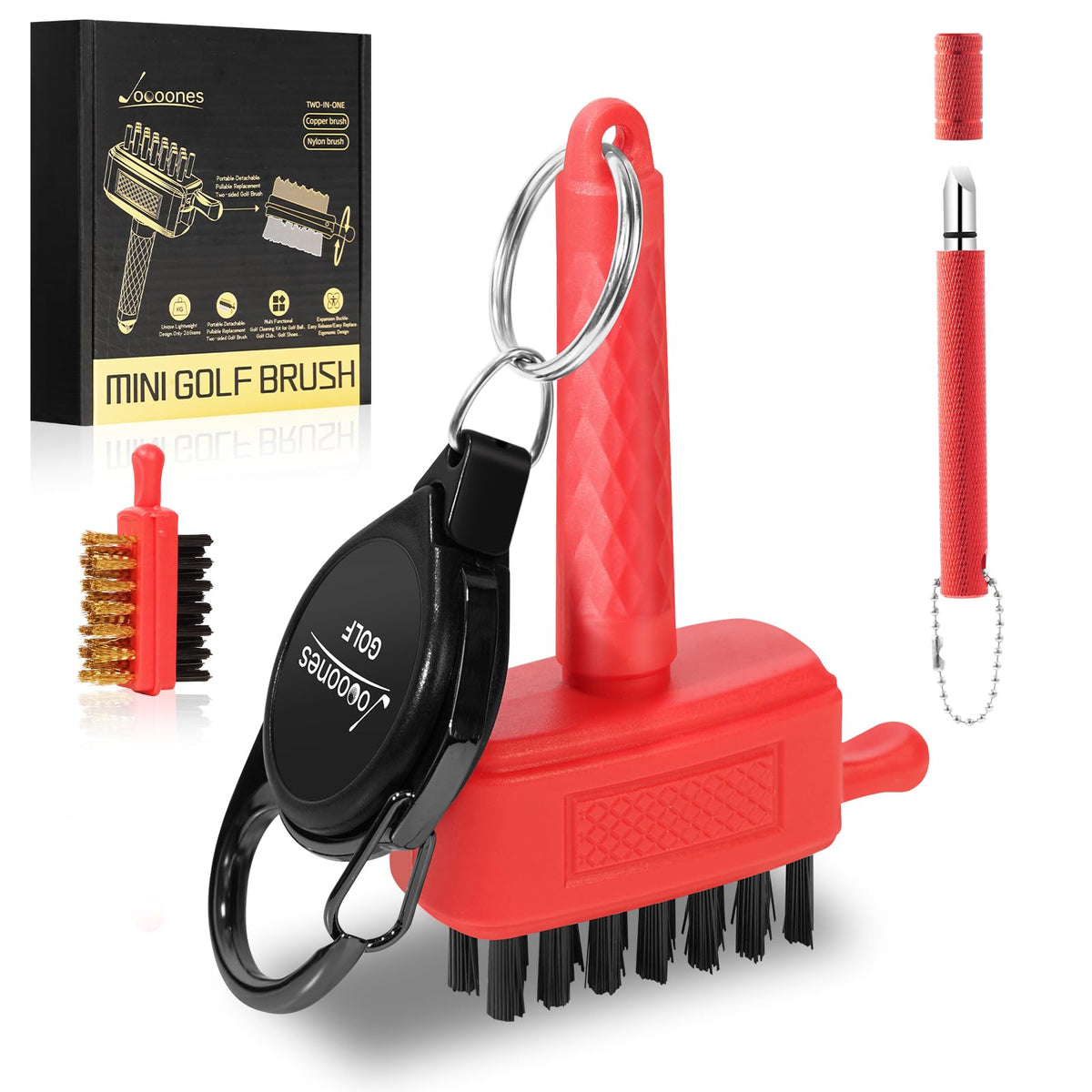 Joooones golf cleaning kit mini brush for on-the-go care