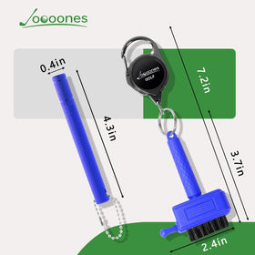 Joooones cleaning kit with retractable buckle for easy golf bag transport