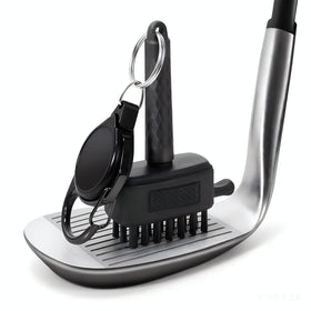 Joooones magnetic clip attachment keeps the brush ready on bags or carts.
