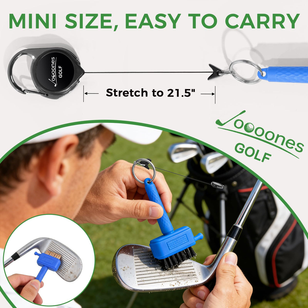 Soft microfiber towel with snap hook for quick wipe.