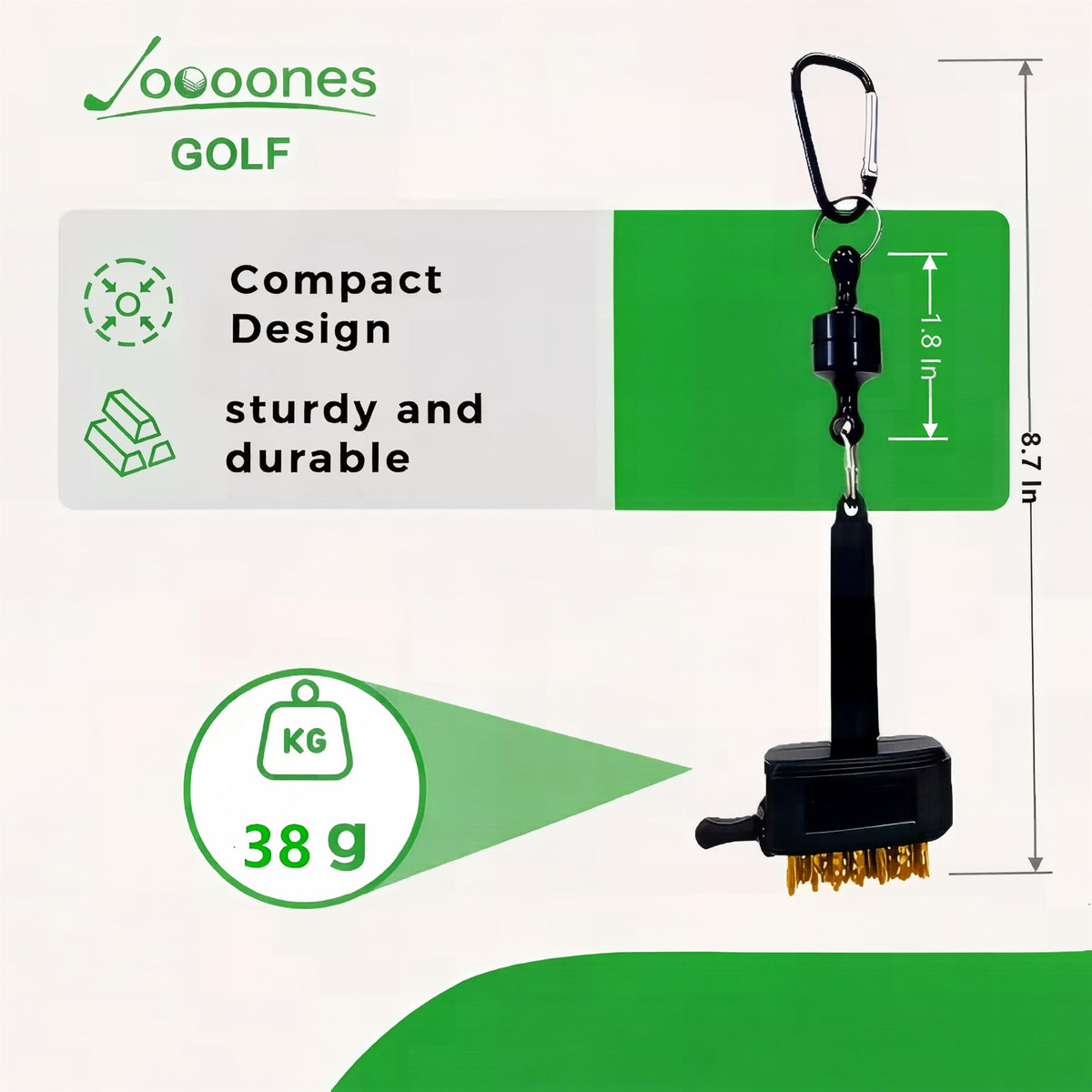 Joooones weather-resistant ABS plastic and rust-proof metal withstand outdoor use.