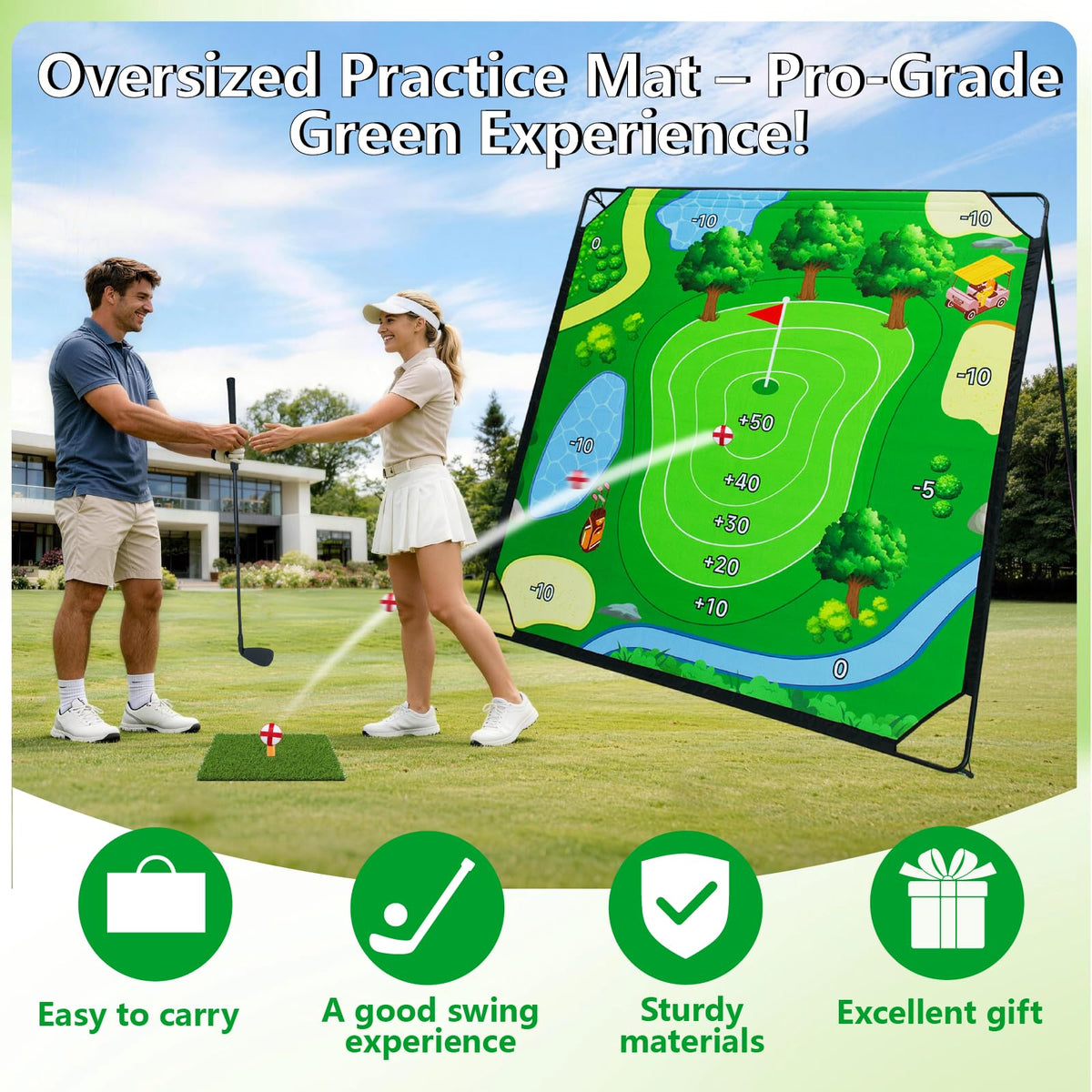 Jopavo target zones on mat help you aim precisely and track progress
