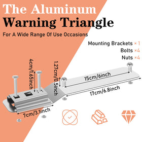 JOUTYFOR aluminum triangle sign highlights durable warning visibility during outdoor use
