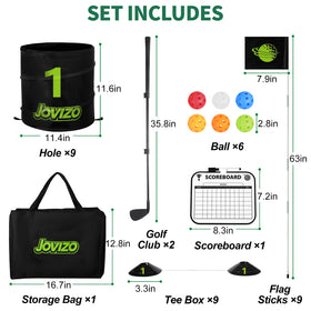 Jovizo storage bag keeps components organized for travel.