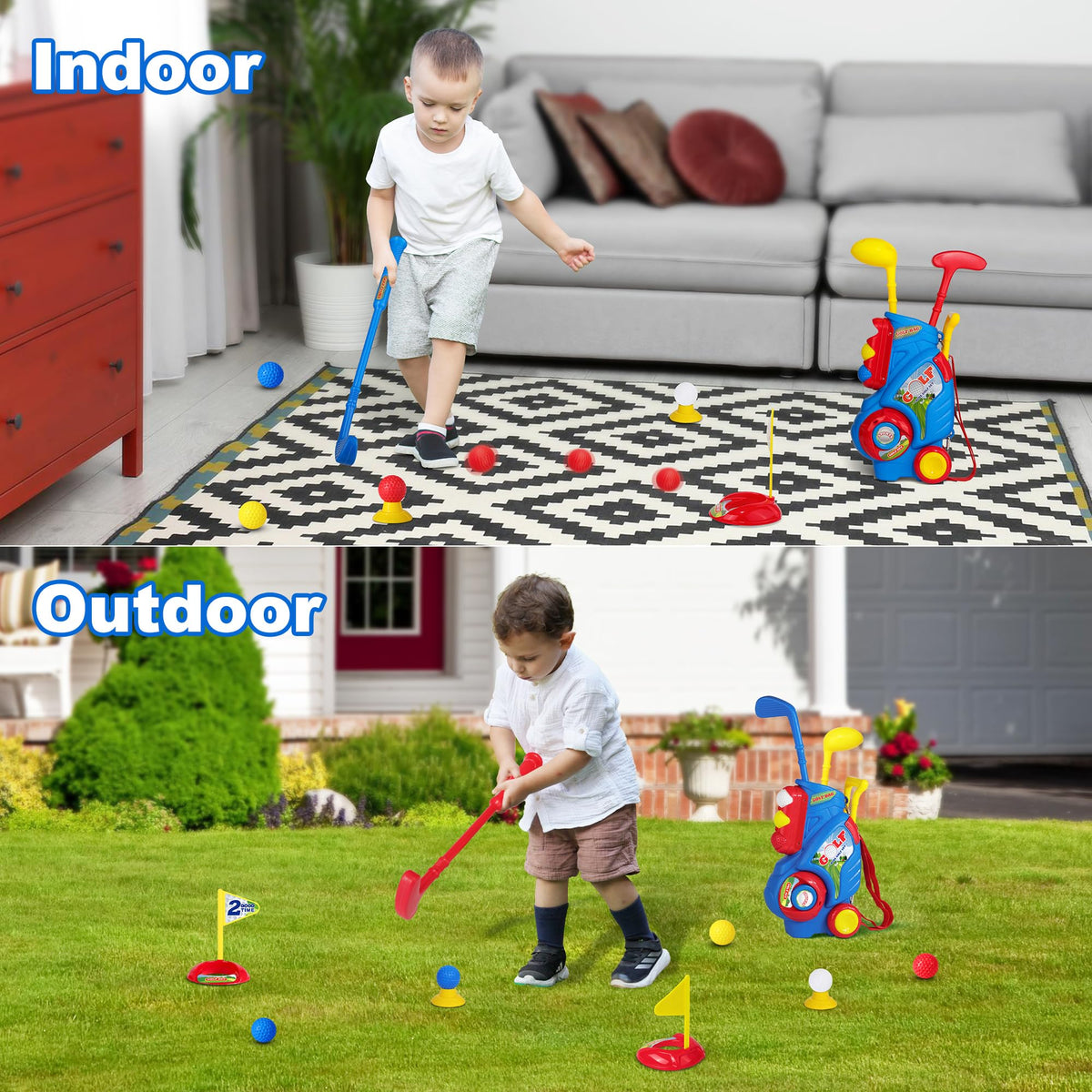 Jovizo indoor-outdoor play set ready for living room or backyard fun